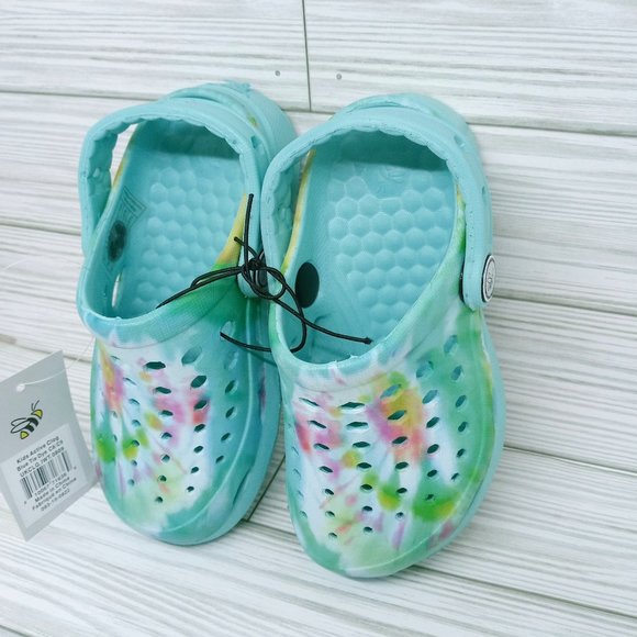 Joybees Kids Active Clog Aqua Washed Tie Dye Toddler  US 8/9 - Picture 3 of 8